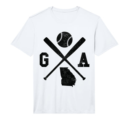 Mens Ga Usa State Baseball Player T-Shirt - Unique Graphic Men Women - T-Shirt, Sweatshirt, Hoodie