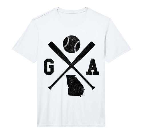 Mens Ga Usa State Baseball Player T-Shirt - Unique Graphic Men Women - T-Shirt, Sweatshirt, Hoodie
