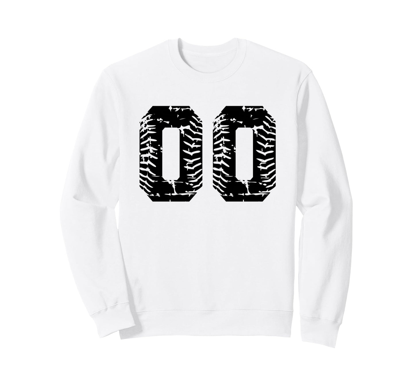 Baseball Softball Number 00 Sweatshirt - Fun Novelty Design Unisex - T-Shirt, Sweatshirt, Hoodie