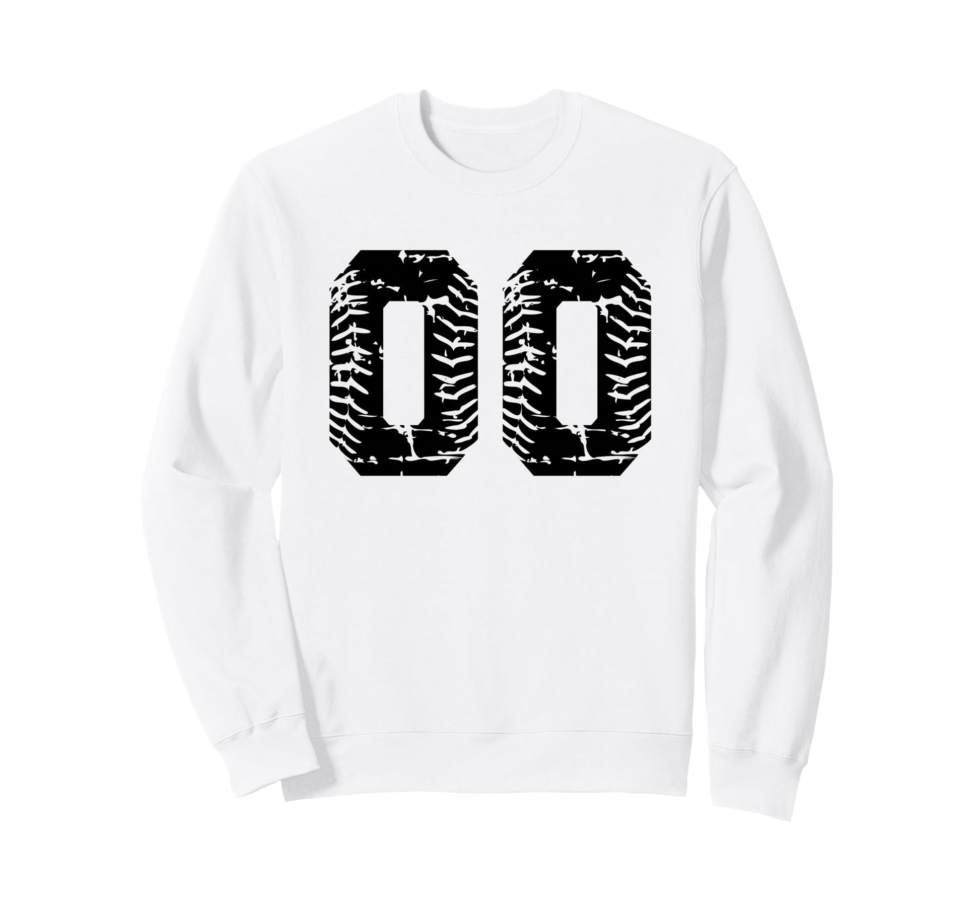 Baseball Softball Number 00 Sweatshirt - Fun Novelty Design Unisex - T-Shirt, Sweatshirt, Hoodie