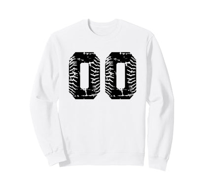 Baseball Softball Number 00 Sweatshirt - Fun Novelty Design Unisex - T-Shirt, Sweatshirt, Hoodie