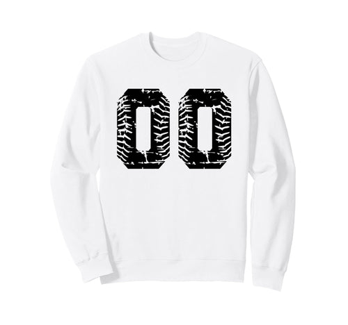 Baseball Softball Number 00 Sweatshirt - Fun Novelty Design Unisex - T-Shirt, Sweatshirt, Hoodie