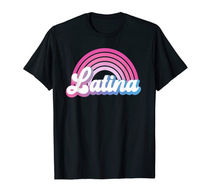 Latina Rainbow Groovy T-Shirt - Fun Novelty Design Unisex - T-Shirt, Sweatshirt, Hoodie