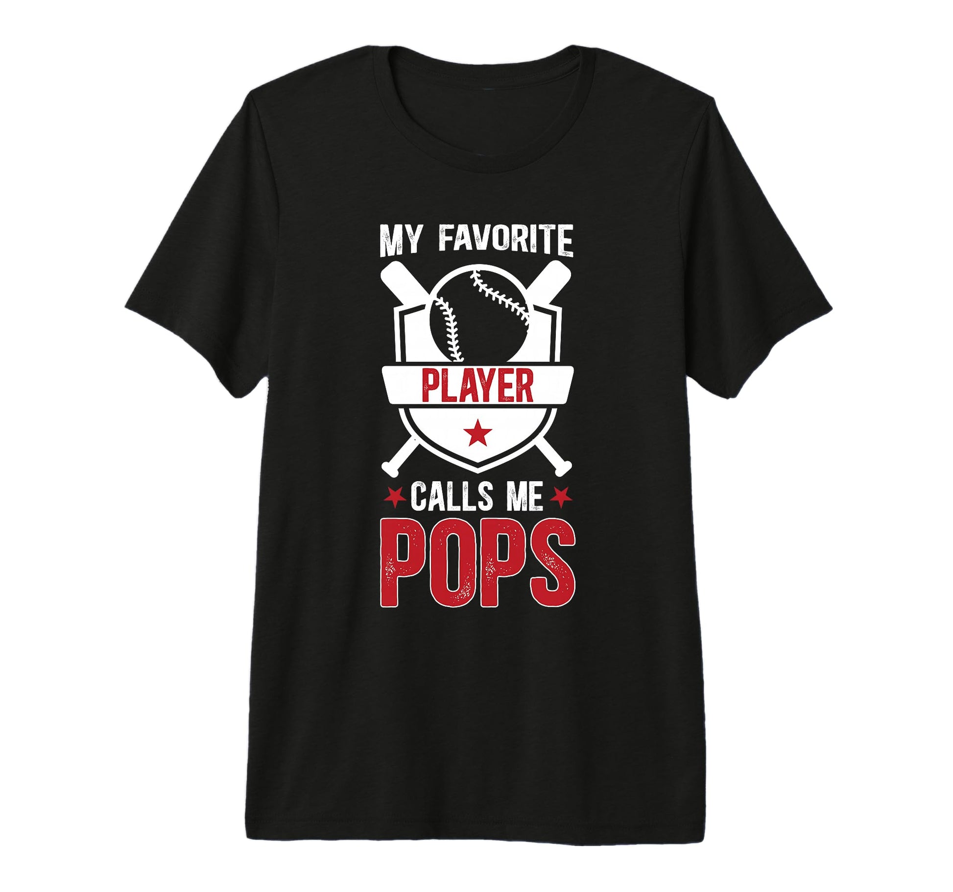 Mens My Favorite Baseball Player Pops T-Shirt - Minimalist Print Unisex - T-Shirt, Sweatshirt, Hoodie