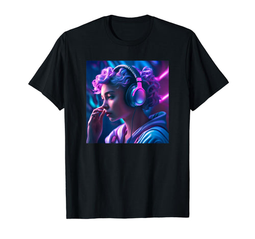 Anime Gamer Music Vaporwave Aesthetic T-Shirt - Graphic Print Unisex - T-Shirt, Sweatshirt, Hoodie