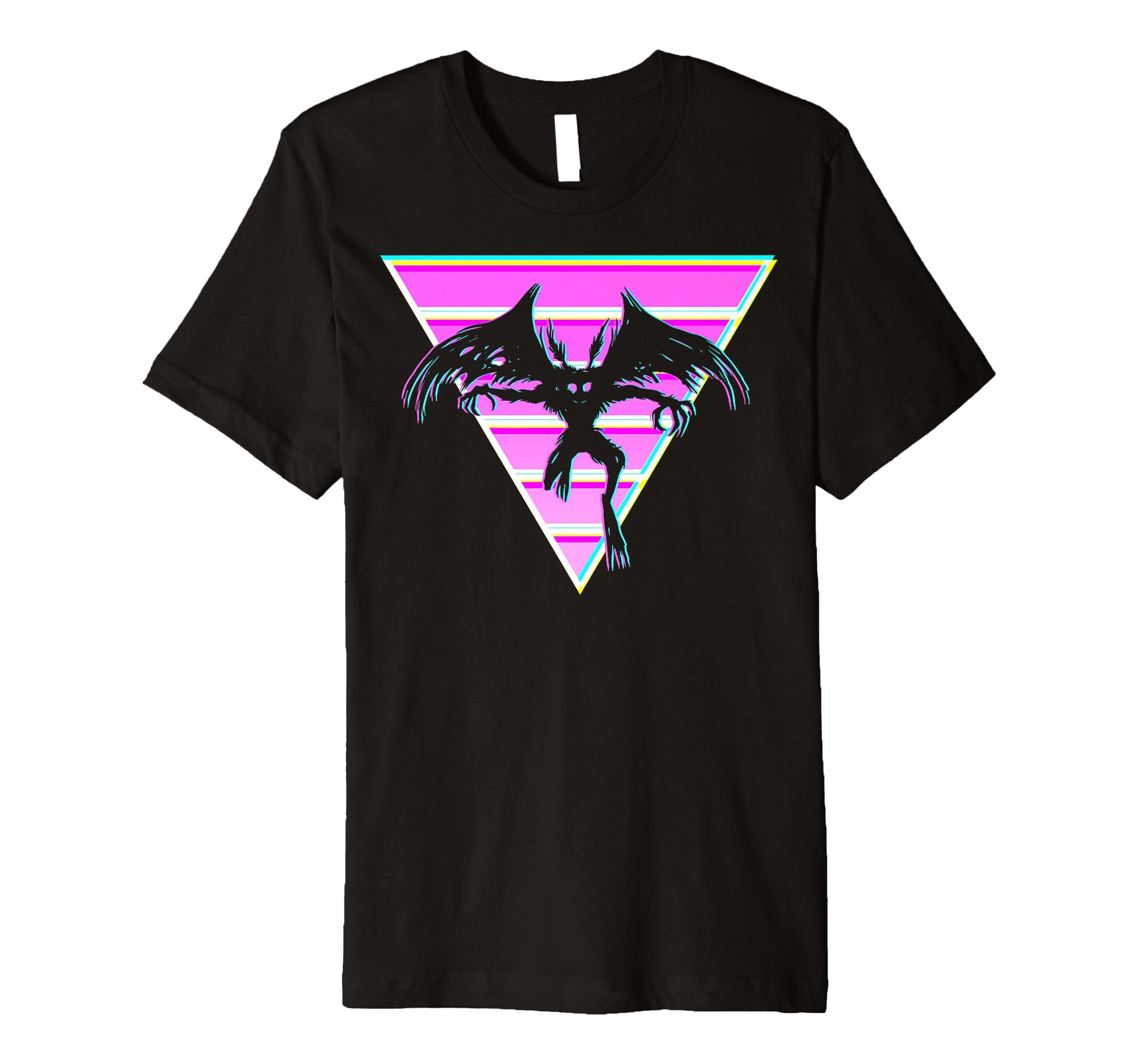 Vaporwave Aesthetic Mothman T-Shirt - Streetwear Style for Adults - T-Shirt, Sweatshirt, Hoodie