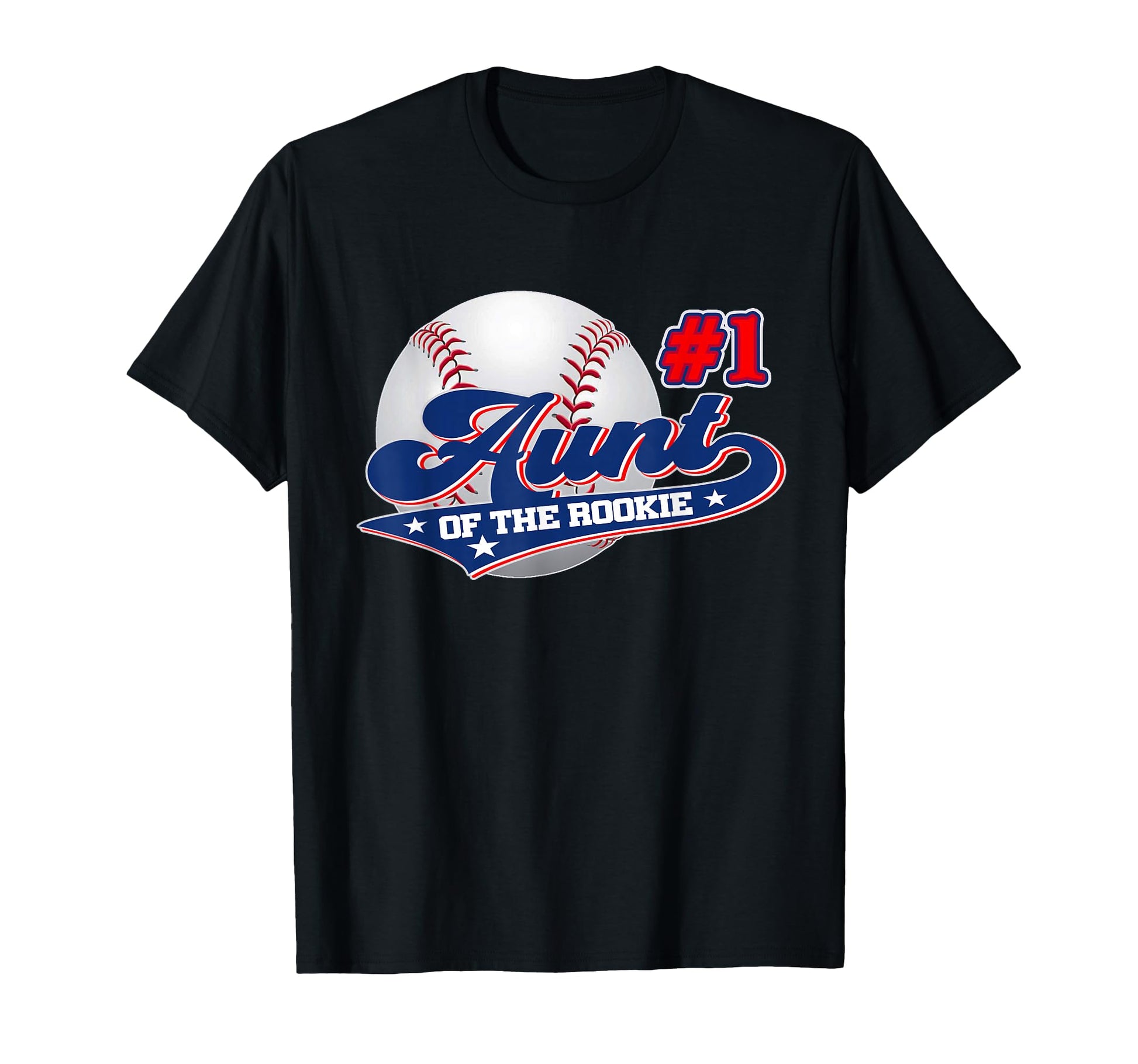 Aunt Rookie Year 1St Birthday Baseball T-Shirt - Graphic Print Unisex - T-Shirt, Sweatshirt, Hoodie