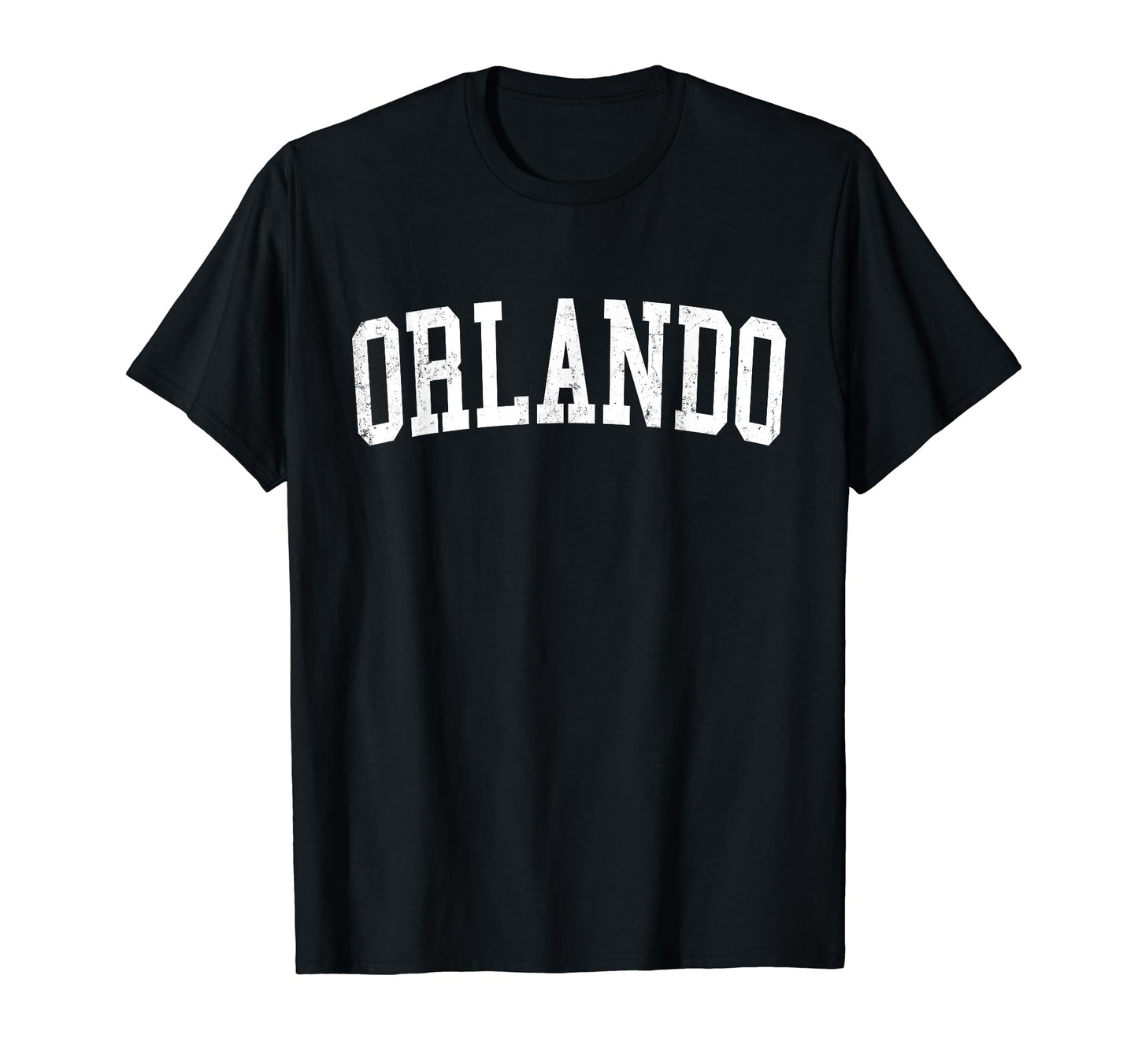 Orlando Fl Distressed White Varsity T-Shirt - Aesthetic Graphic Unisex - T-Shirt, Sweatshirt, Hoodie