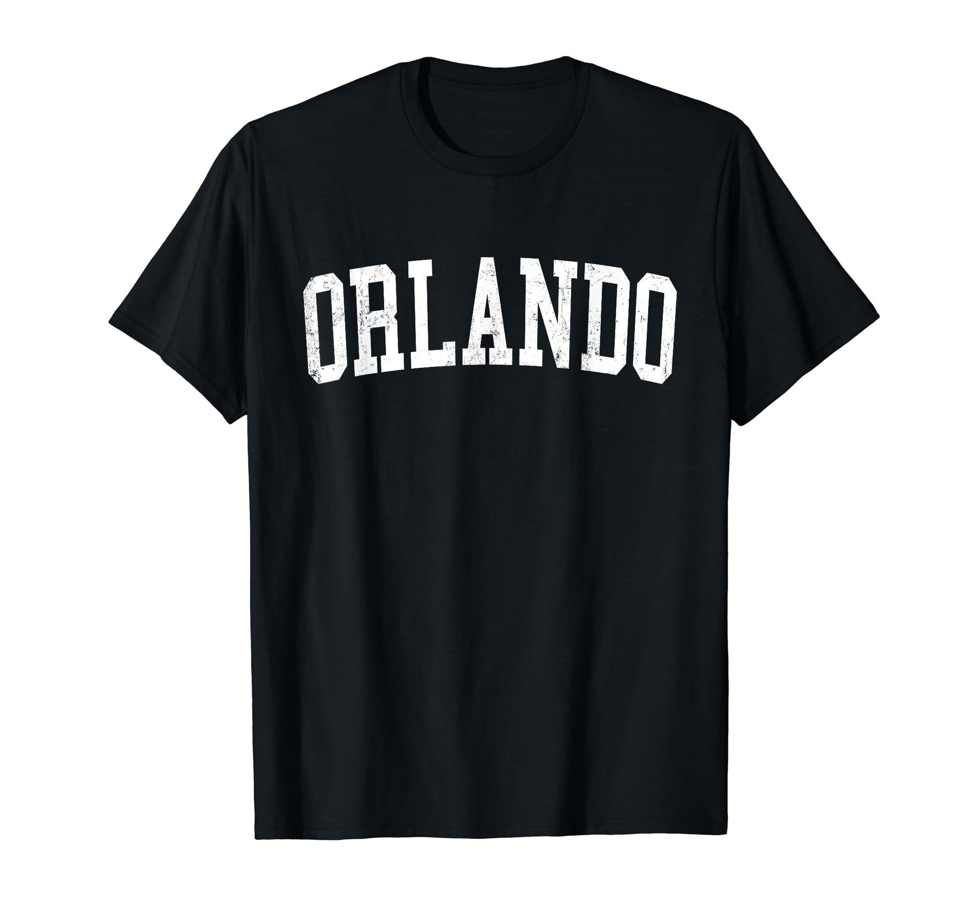 Orlando Fl Distressed White Varsity T-Shirt - Aesthetic Graphic Unisex - T-Shirt, Sweatshirt, Hoodie