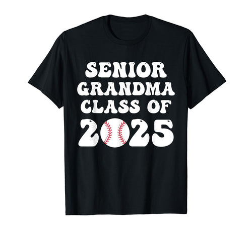 Class 2025 Baseball Grandma Senior T-Shirt - Aesthetic Graphic for Adults - T-Shirt, Sweatshirt, Hoodie
