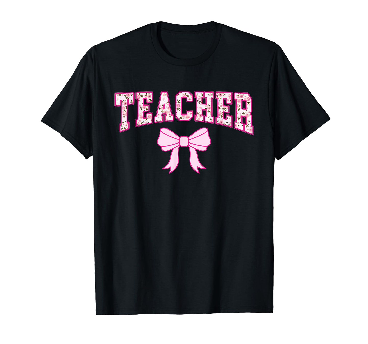 Teacher Coquette Bow Aethetic Y2K T-Shirt - Custom Art Print for Adults - T-Shirt, Sweatshirt, Hoodie