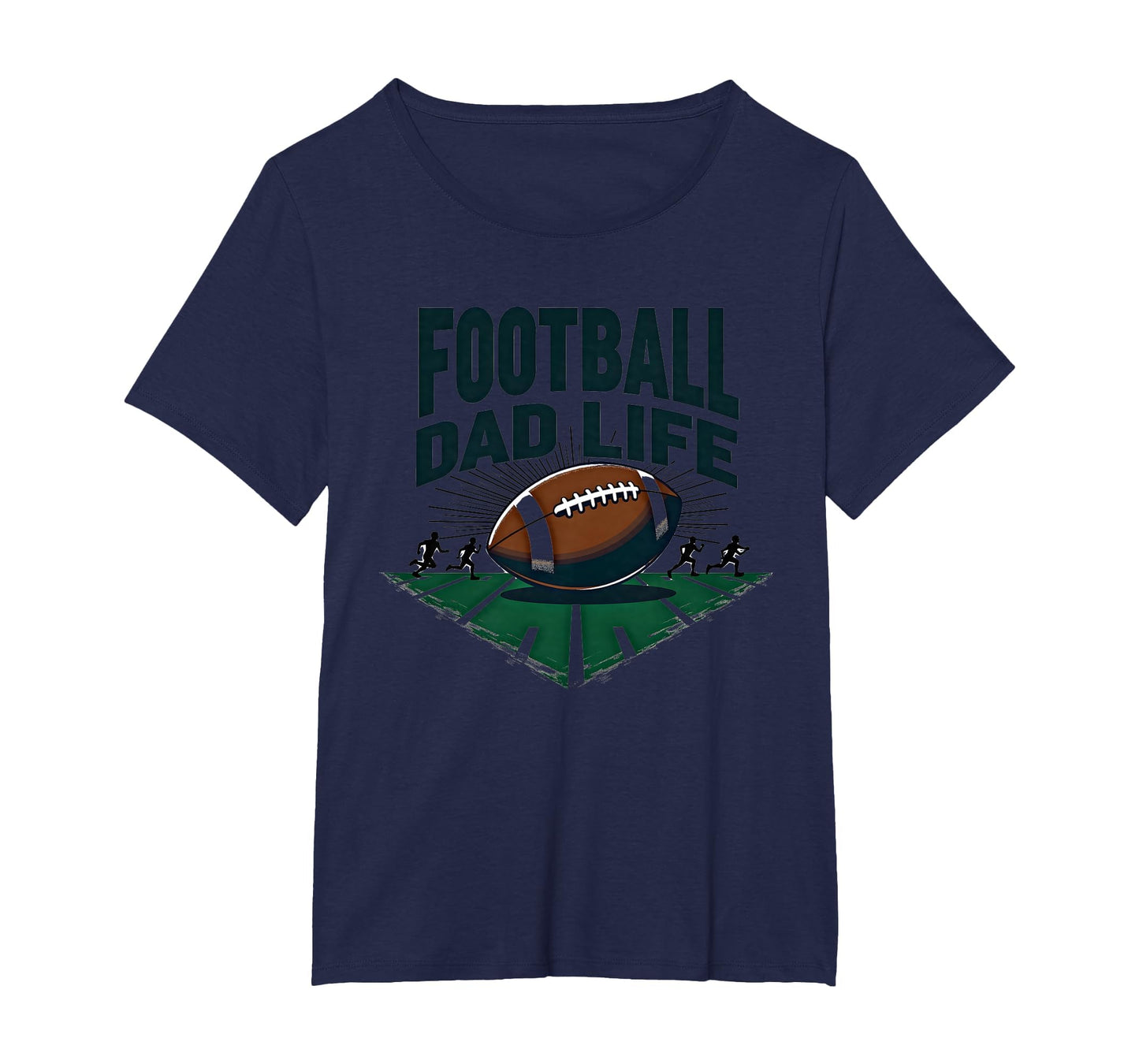 Football Dad Life Proud Father Game T-Shirt - Minimalist Print Men Women - T-Shirt, Sweatshirt, Hoodie