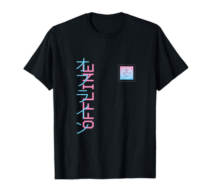 Japanese Offline Sad Aesthetic T-Shirt - Fun Novelty Design Unisex - T-Shirt, Sweatshirt, Hoodie