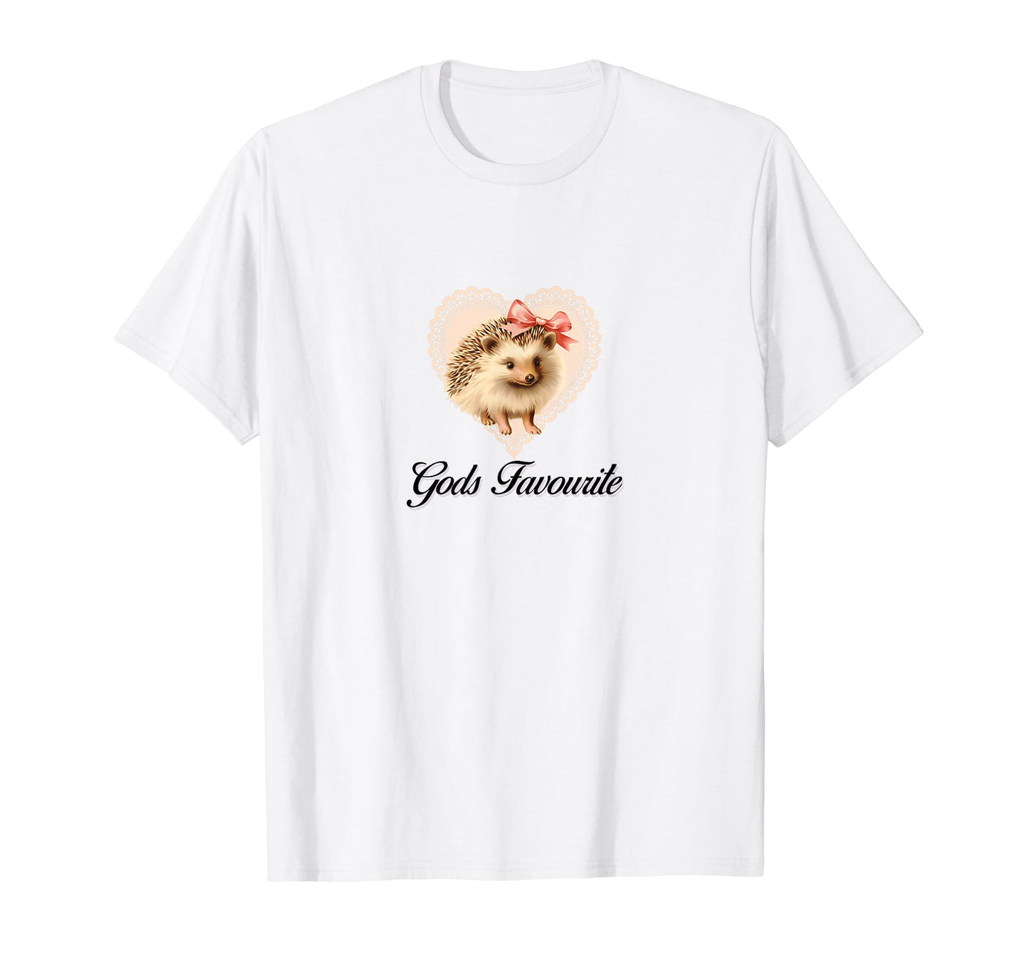 Gods Favourite Coquette Hedgehog T-Shirt - Casual Everyday Wear Unisex - T-Shirt, Sweatshirt, Hoodie