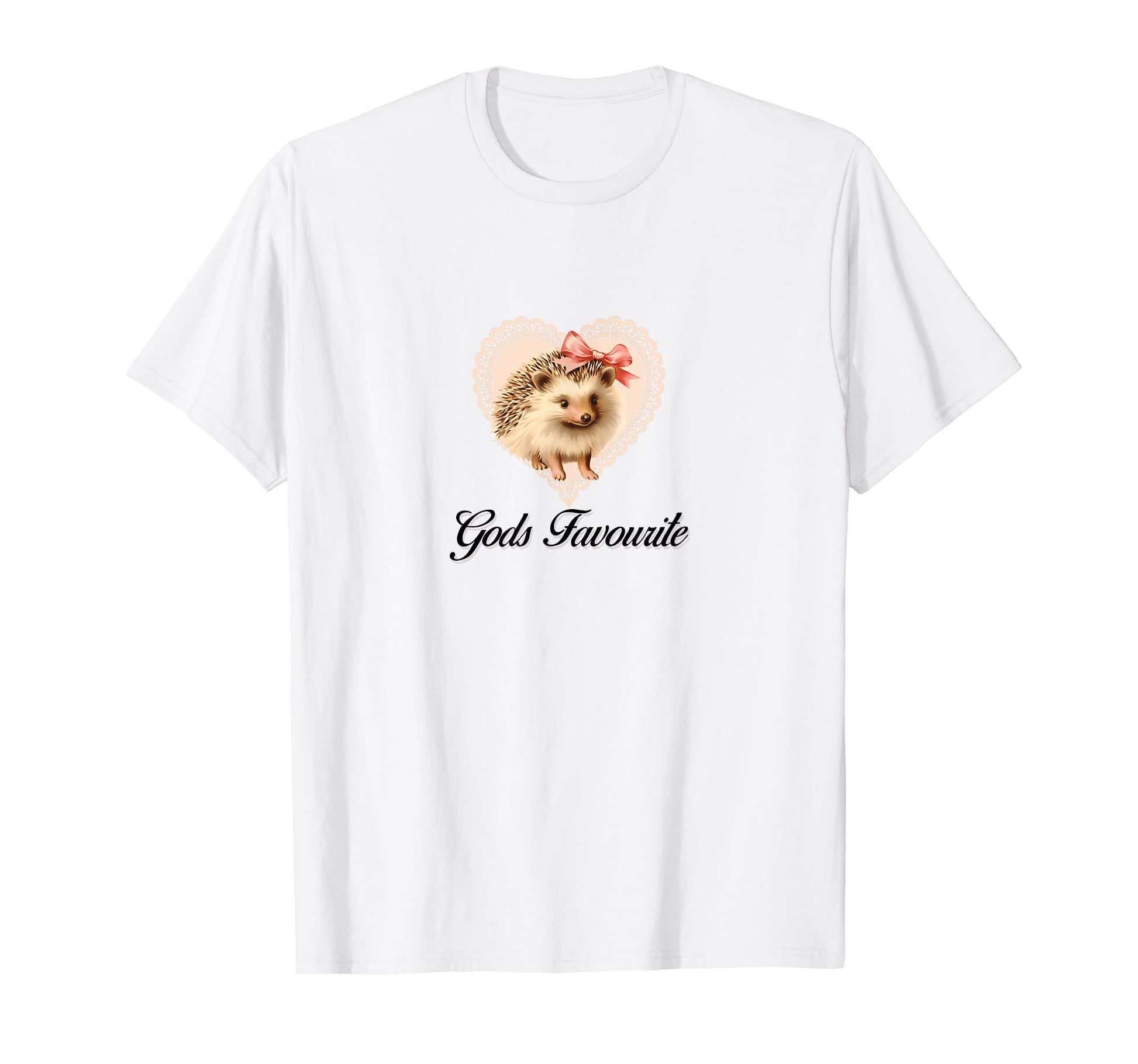Gods Favourite Coquette Hedgehog T-Shirt - Casual Everyday Wear Unisex - T-Shirt, Sweatshirt, Hoodie