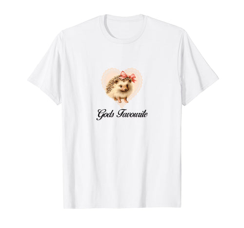 Gods Favourite Coquette Hedgehog T-Shirt - Casual Everyday Wear Unisex - T-Shirt, Sweatshirt, Hoodie