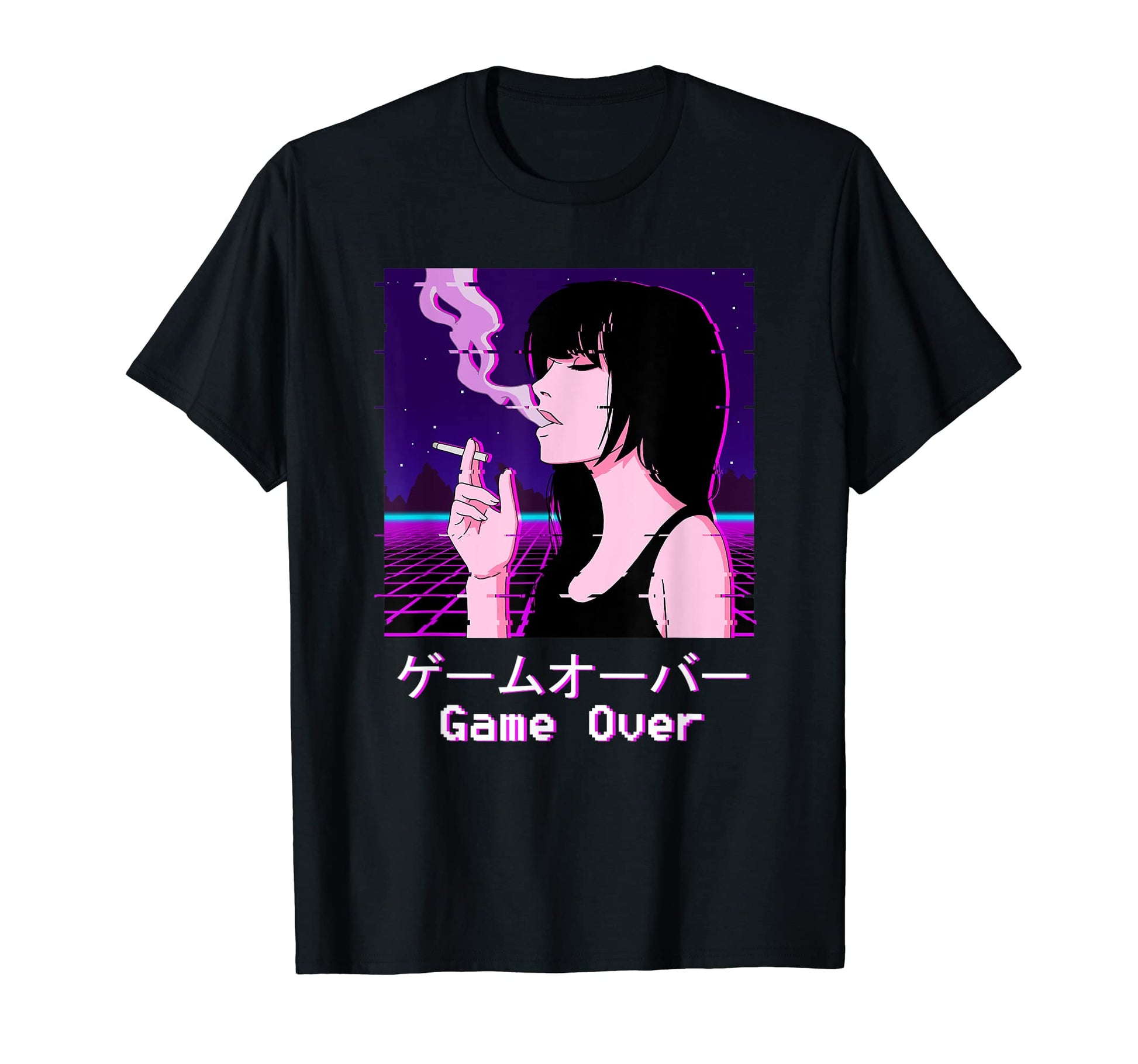 Sad Anime Game Over Japanese T-Shirt - Streetwear Style Men Women - T-Shirt, Sweatshirt, Hoodie