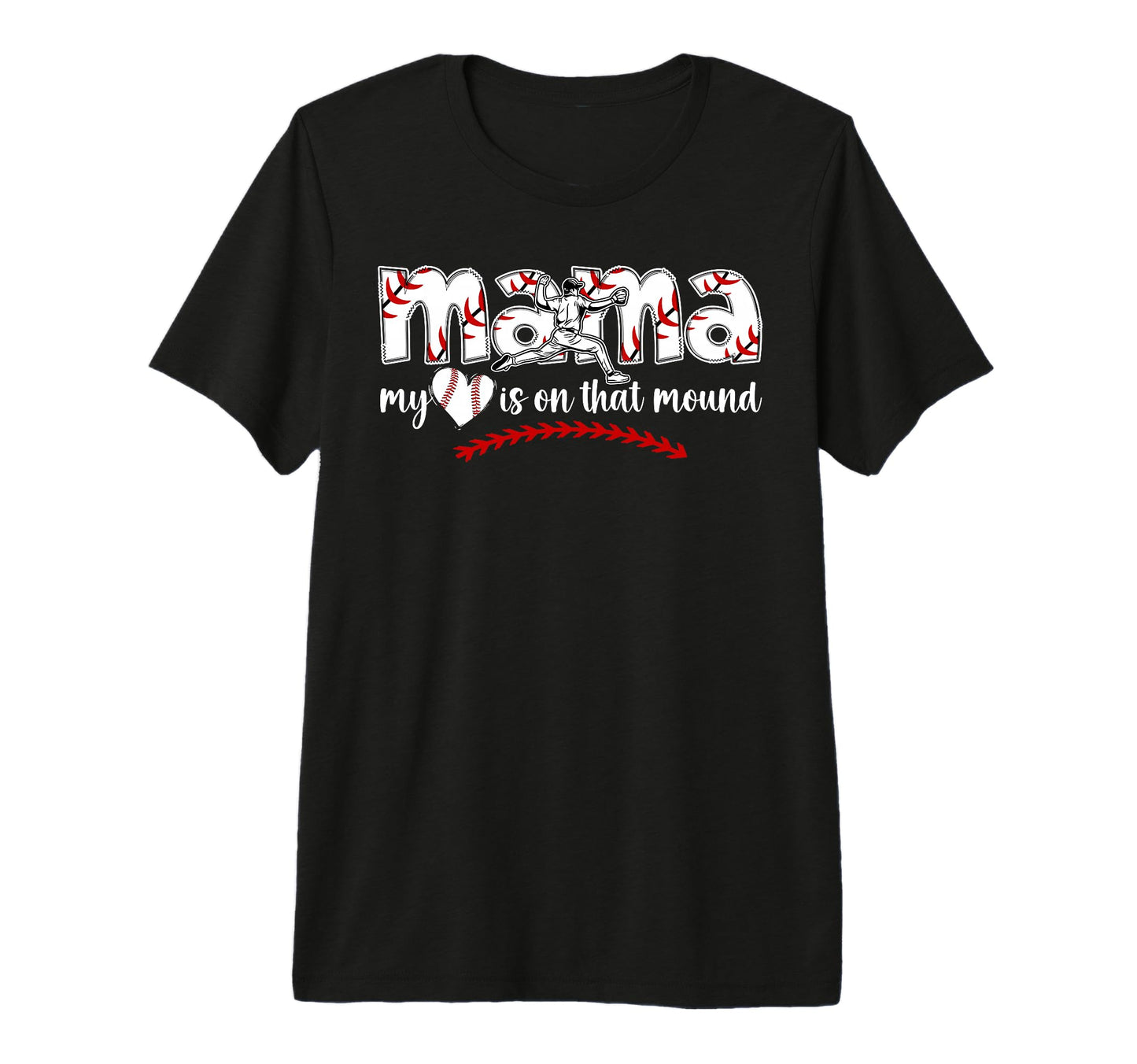 That Mound Baseball Pitcher Mama T-Shirt - Trendy Graphic Men Women - T-Shirt, Sweatshirt, Hoodie