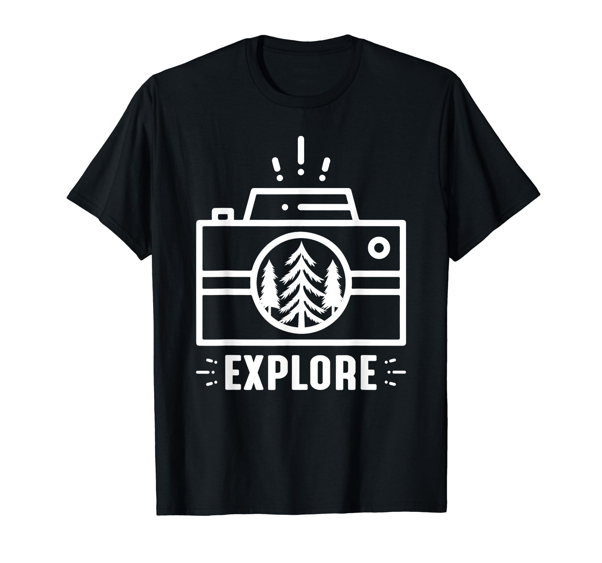Explore Camera Lense Photography T-Shirt - Unique Graphic Unisex - T-Shirt, Sweatshirt, Hoodie