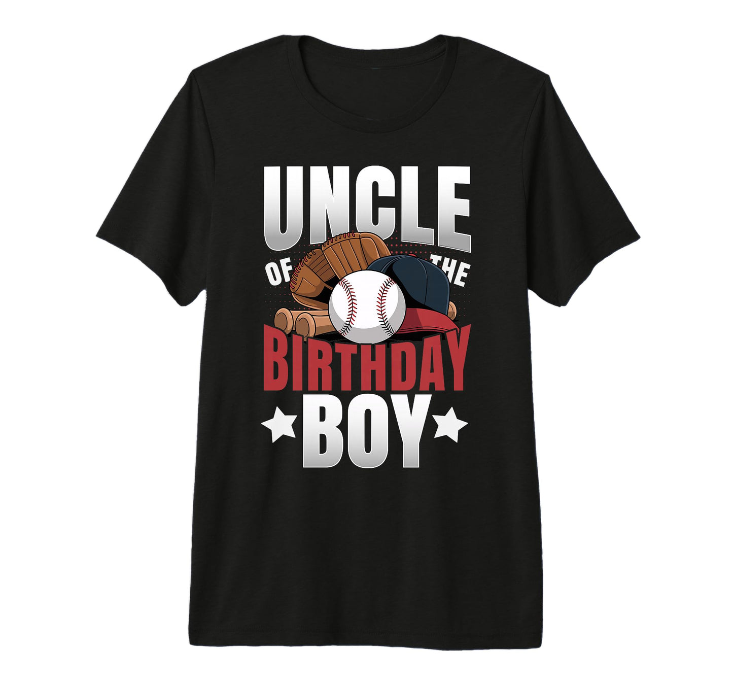 Uncle Birthday Matching Baseball T-Shirt - Custom Art Print Men Women - T-Shirt, Sweatshirt, Hoodie