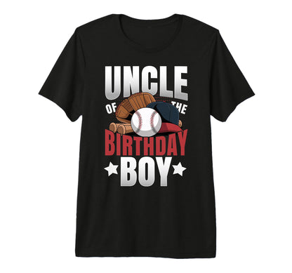 Uncle Birthday Matching Baseball T-Shirt - Custom Art Print Men Women - T-Shirt, Sweatshirt, Hoodie