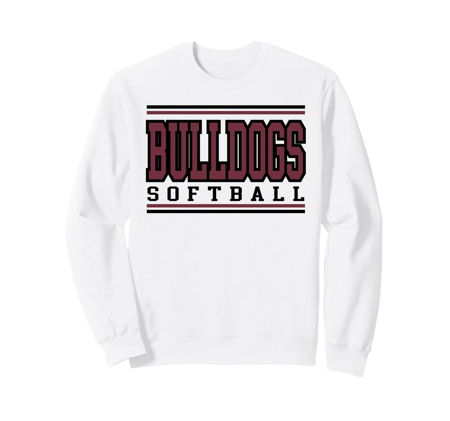 Bulldogs Softball Mom Game Day Sweatshirt - Minimalist Print Men Women - T-Shirt, Sweatshirt, Hoodie