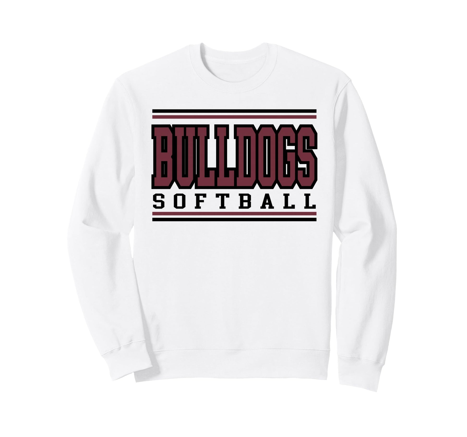 Bulldogs Softball Mom Game Day Sweatshirt - Minimalist Print Men Women - T-Shirt, Sweatshirt, Hoodie