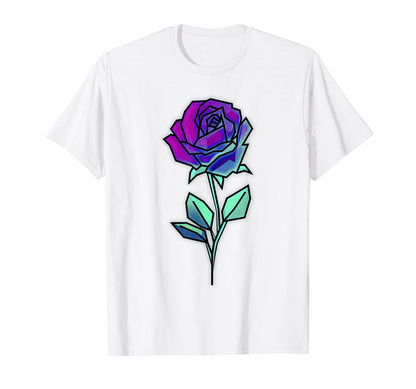 Cyber Aesthetic Rose Futurism Vaporwave T-Shirt - Trendy Graphic Unisex - T-Shirt, Sweatshirt, Hoodie