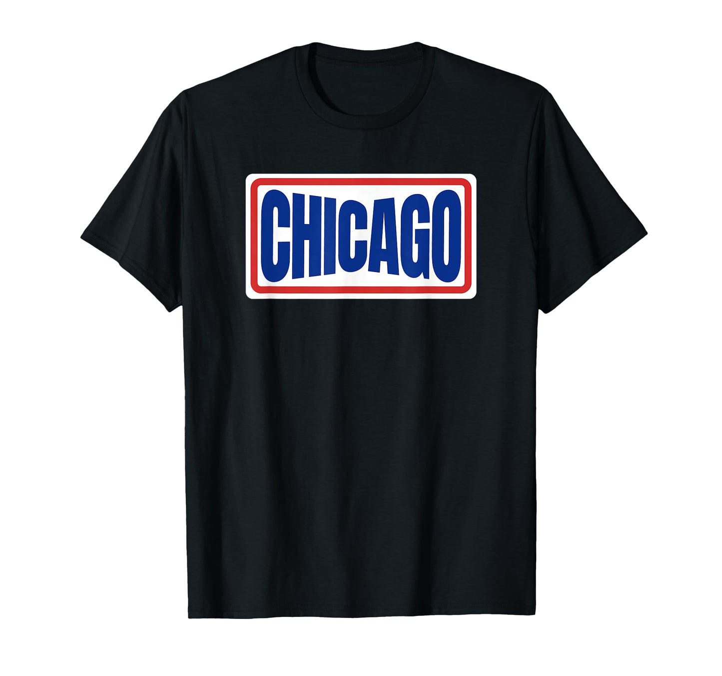 Fun Chicago Blue Red Throwback T-Shirt - Casual Everyday Wear Unisex - T-Shirt, Sweatshirt, Hoodie