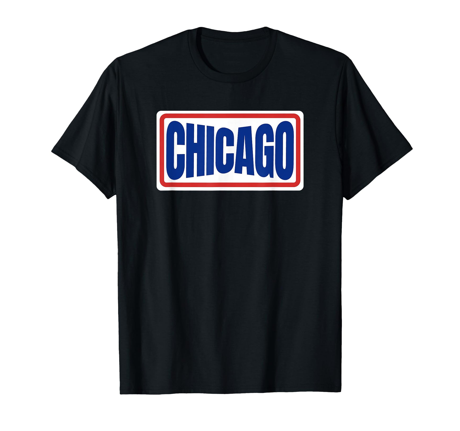 Fun Chicago Blue Red Throwback T-Shirt - Casual Everyday Wear Unisex - T-Shirt, Sweatshirt, Hoodie