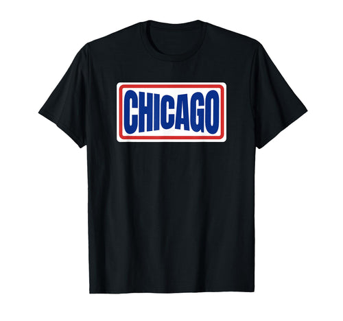 Fun Chicago Blue Red Throwback T-Shirt - Casual Everyday Wear Unisex - T-Shirt, Sweatshirt, Hoodie
