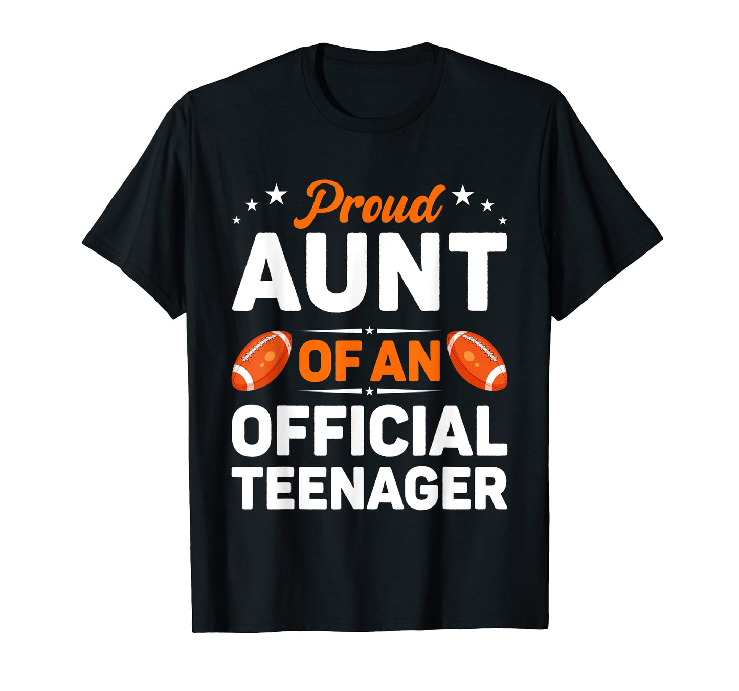 Proud Aunt Teenager Baseball 13Th T-Shirt - Novelty Apparel Men Women - T-Shirt, Sweatshirt, Hoodie