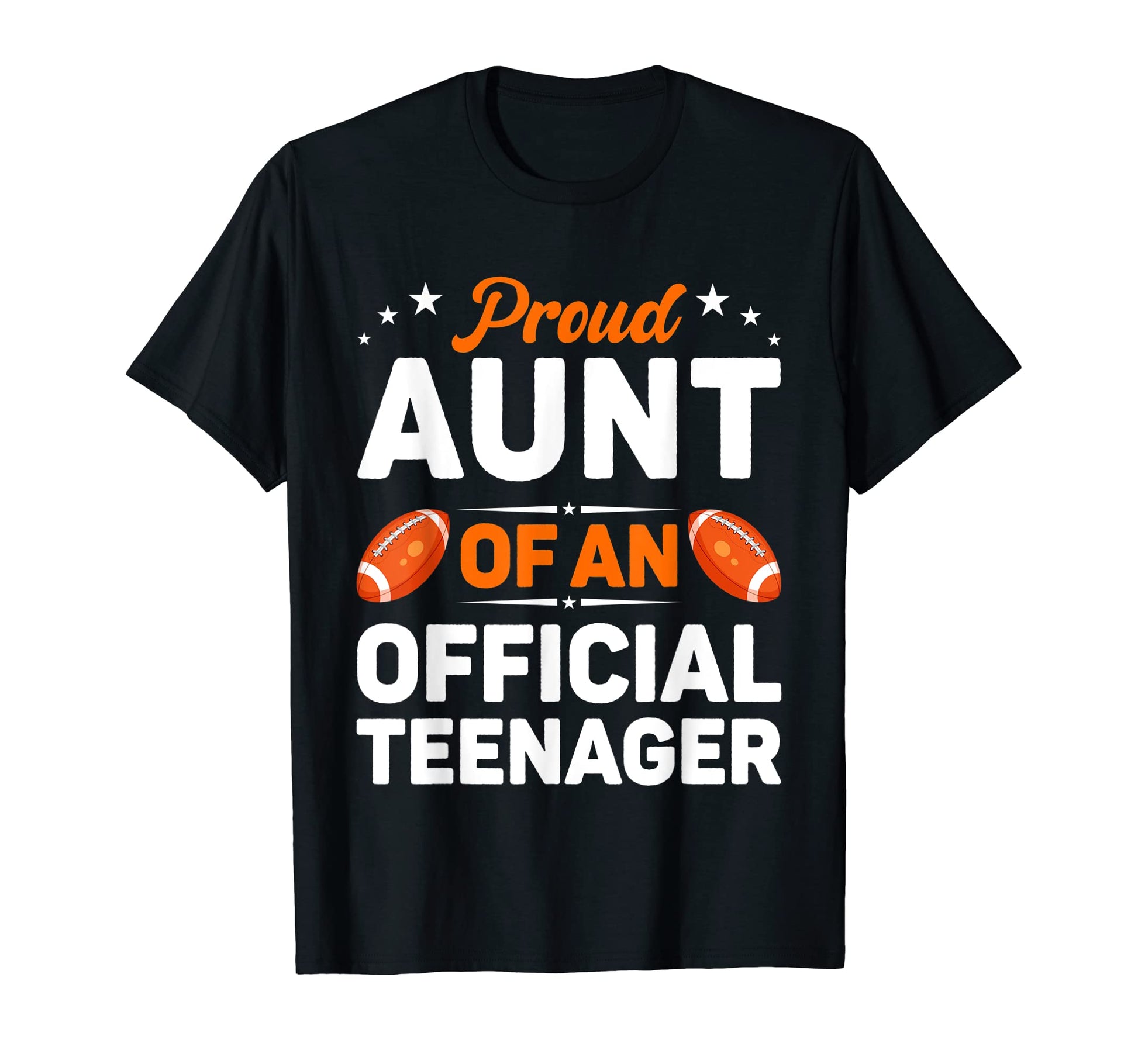 Proud Aunt Teenager Baseball 13Th T-Shirt - Novelty Apparel Men Women - T-Shirt, Sweatshirt, Hoodie