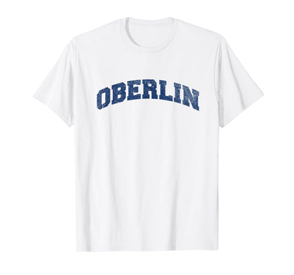 Oberlin Ohio Varsity Grey T-Shirt - Unique Graphic Men Women - T-Shirt, Sweatshirt, Hoodie