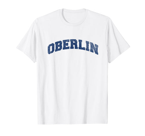 Oberlin Ohio Varsity Grey T-Shirt - Unique Graphic Men Women - T-Shirt, Sweatshirt, Hoodie
