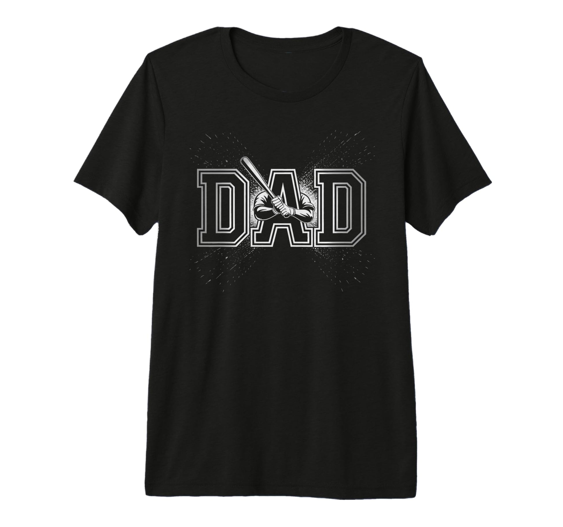 Mens Baseball Dad Awesome Papa Fathers T-Shirt - Graphic Print Men Women - T-Shirt, Sweatshirt, Hoodie