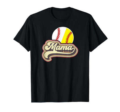 Mama Softball Baseball Mom Baseball T-Shirt - Aesthetic Graphic Men Women - T-Shirt, Sweatshirt, Hoodie