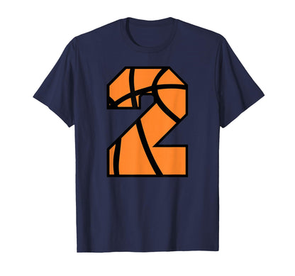 Basketball Number 2 Game Day School T-Shirt - Graphic Print for Adults - T-Shirt, Sweatshirt, Hoodie