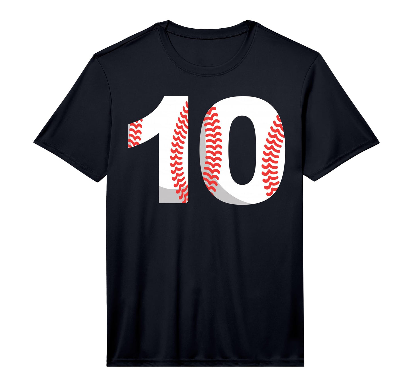 Tenth Birthday 10Th Baseball Number T-Shirt - Minimalist Print for Adults - T-Shirt, Sweatshirt, Hoodie