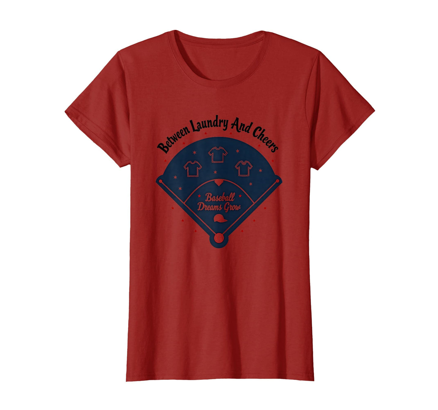 Baseball Mom Between Laundry And T-Shirt - Casual Everyday Wear for Adults - T-Shirt, Sweatshirt, Hoodie