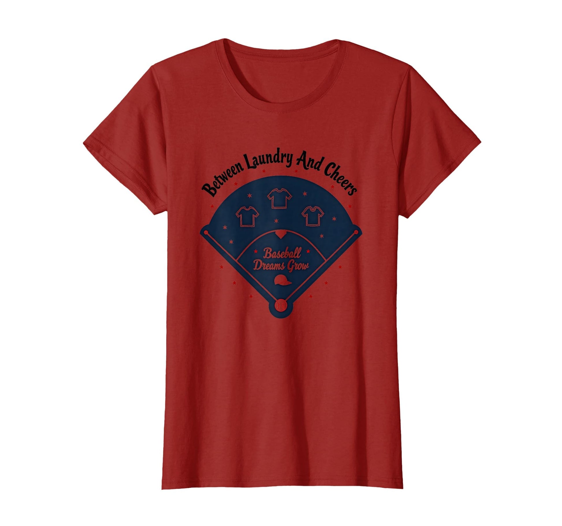Baseball Mom Between Laundry And T-Shirt - Casual Everyday Wear for Adults - T-Shirt, Sweatshirt, Hoodie