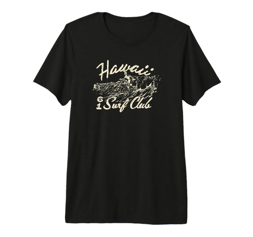 Trendy Hawaii Surf Club Logo Tri T-Shirt - Minimalist Print for Adults - T-Shirt, Sweatshirt, Hoodie