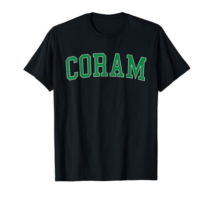 Coram Ny Distressed Green Varsity T-Shirt - Streetwear Style Men Women - T-Shirt, Sweatshirt, Hoodie