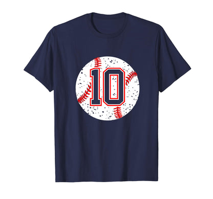 Baseball Number 10 Mom Show Support T-Shirt - Trendy Graphic Men Women - T-Shirt, Sweatshirt, Hoodie