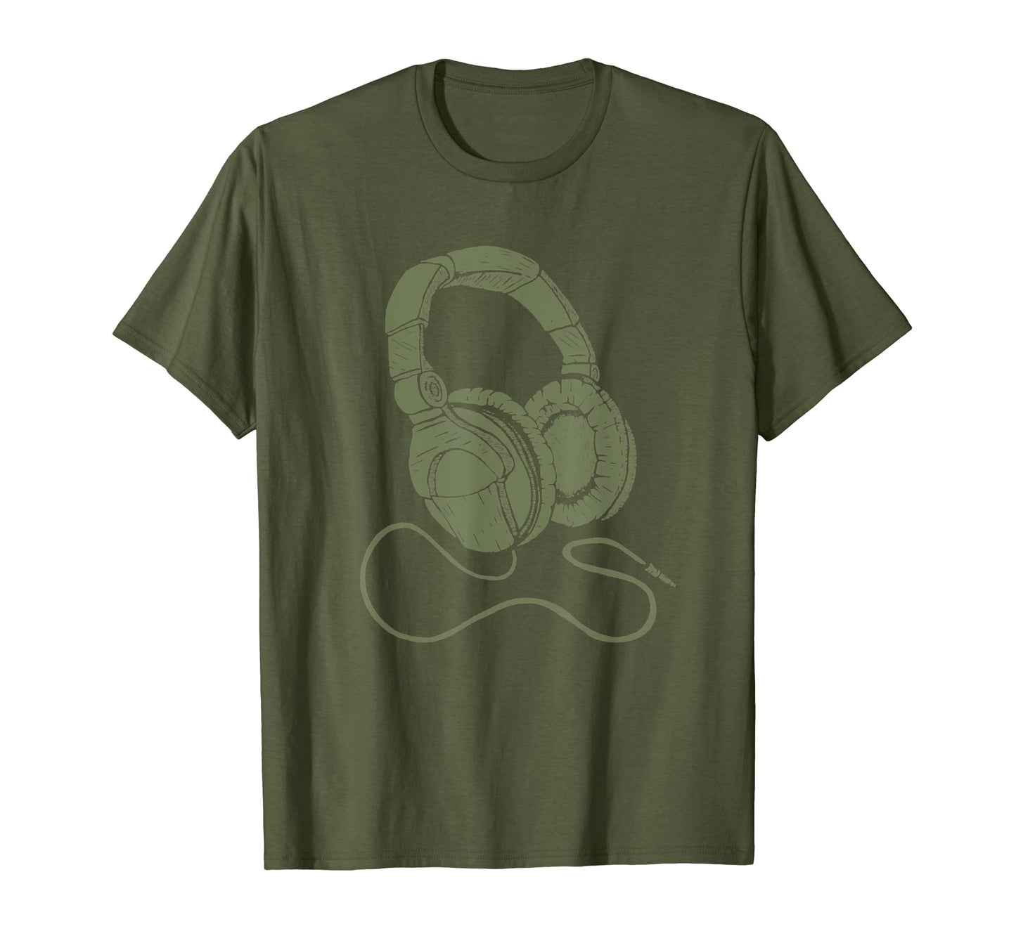 Hip Hop Dj Headphones Vinyl Earphones T-Shirt - Trendy Graphic Men Women - T-Shirt, Sweatshirt, Hoodie