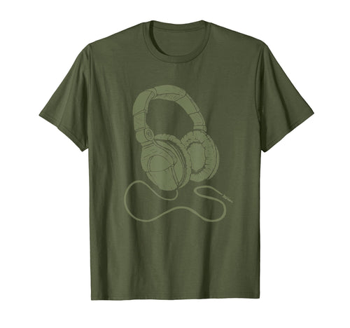 Hip Hop Dj Headphones Vinyl Earphones T-Shirt - Trendy Graphic Men Women - T-Shirt, Sweatshirt, Hoodie