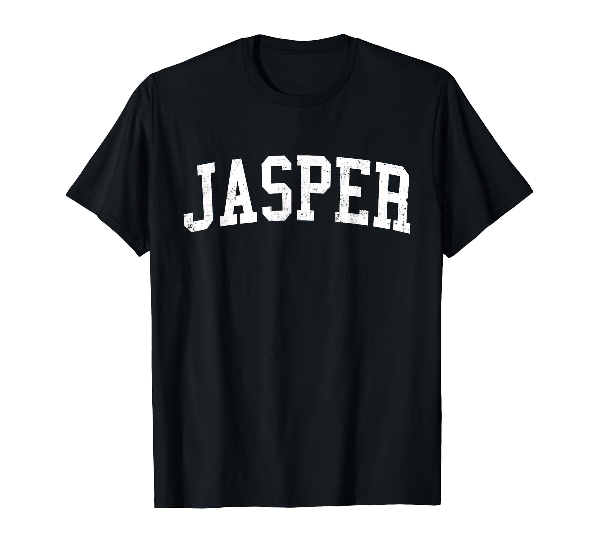 Jasper Distressed White Varsity T-Shirt - Aesthetic Graphic Men Women - T-Shirt, Sweatshirt, Hoodie