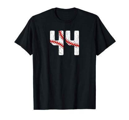Baseball Player Jersey Number 44 44 T-Shirt - Streetwear Style Men Women - T-Shirt, Sweatshirt, Hoodie