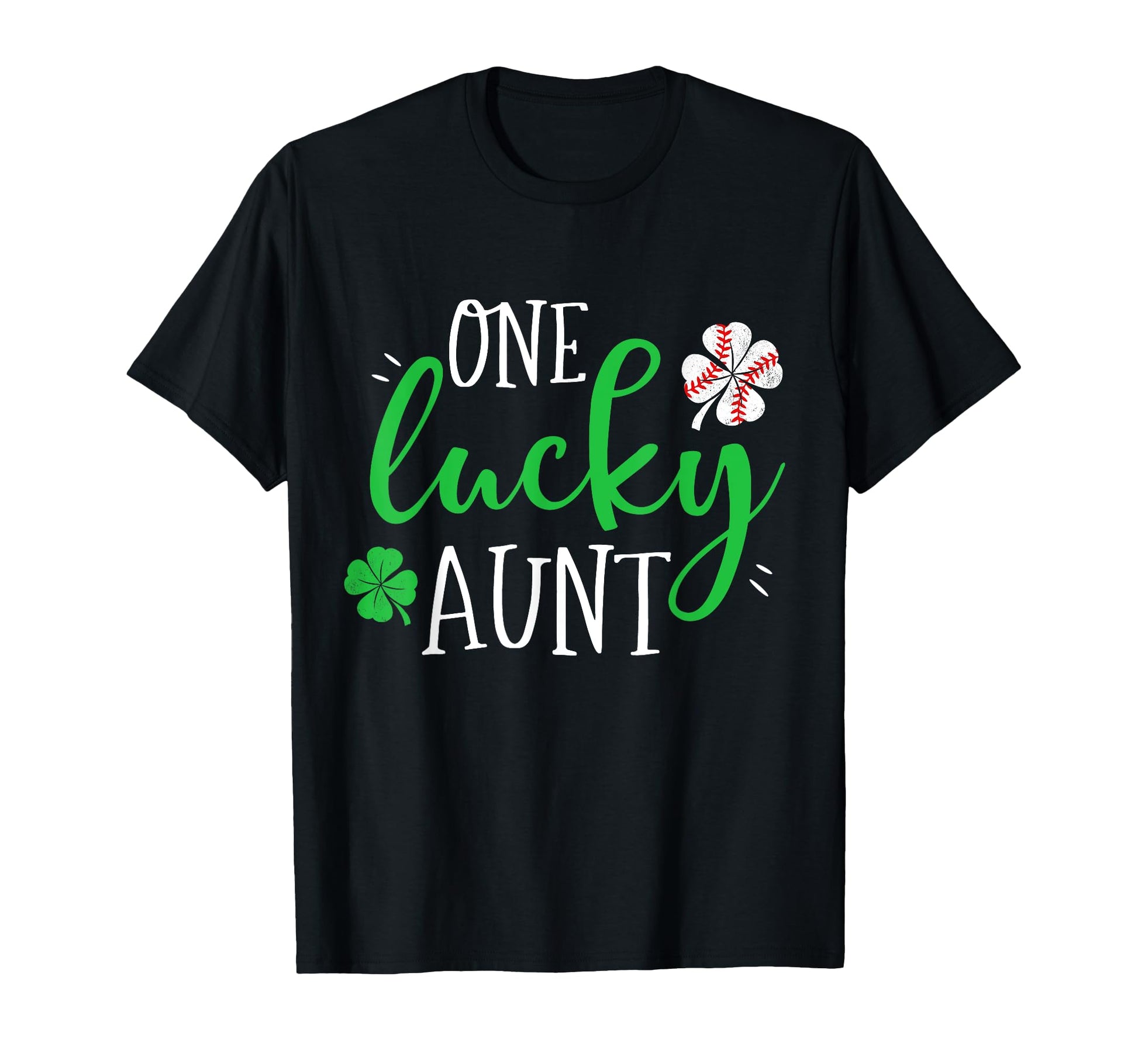 One Lucky Baseball Aunt Aunty T-Shirt - Novelty Apparel Men Women - T-Shirt, Sweatshirt, Hoodie