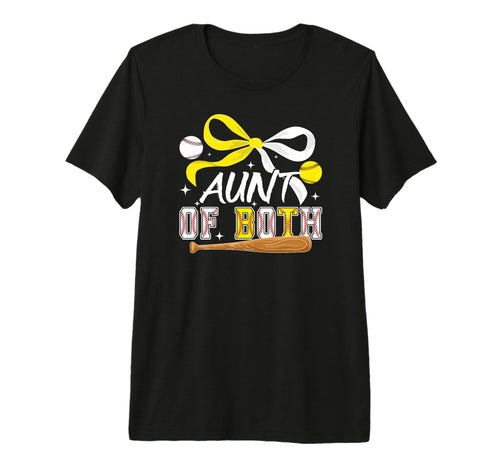 Aunt Both Coquette Baseball Softball T-Shirt - Minimalist Print Men Women - T-Shirt, Sweatshirt, Hoodie